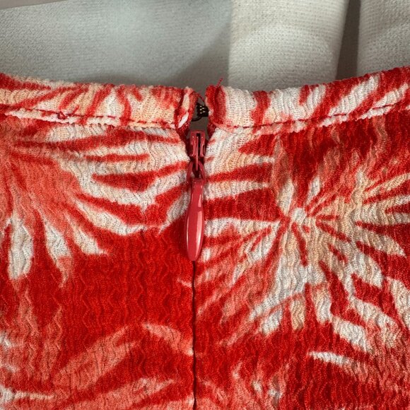 Michael Michael Kors Womens Red & White Floral Wrap Dress Size 3X - Picture 3 of 10